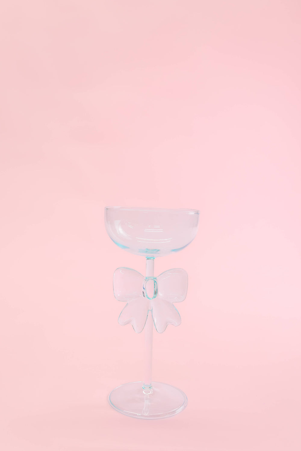 Bow & Bubbly - Blue Coupe and Wine Glass : Blue