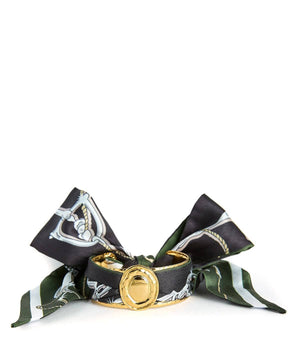 Small Gold Scarf Cuff - Penelope- WS: Brown
