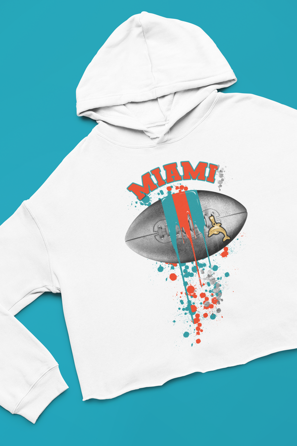 Football Drip Buffalo Bills Football graphic Cropped Hoodie