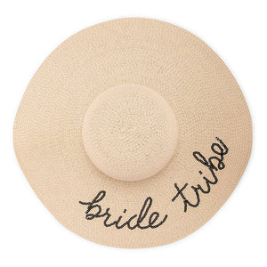 Women’s Floppy Straw Sun Hat - Bride Tribe