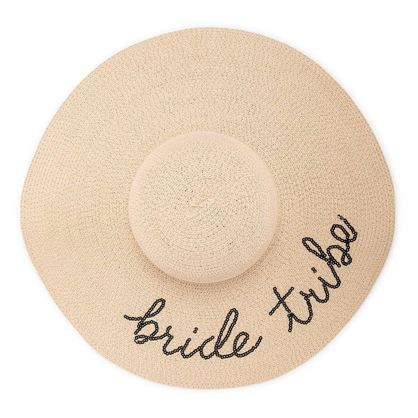 Women’s Floppy Straw Sun Hat - Bride Tribe