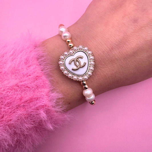 14K Gold Filled+Freshwater Pearls Bracelet: 6.5"