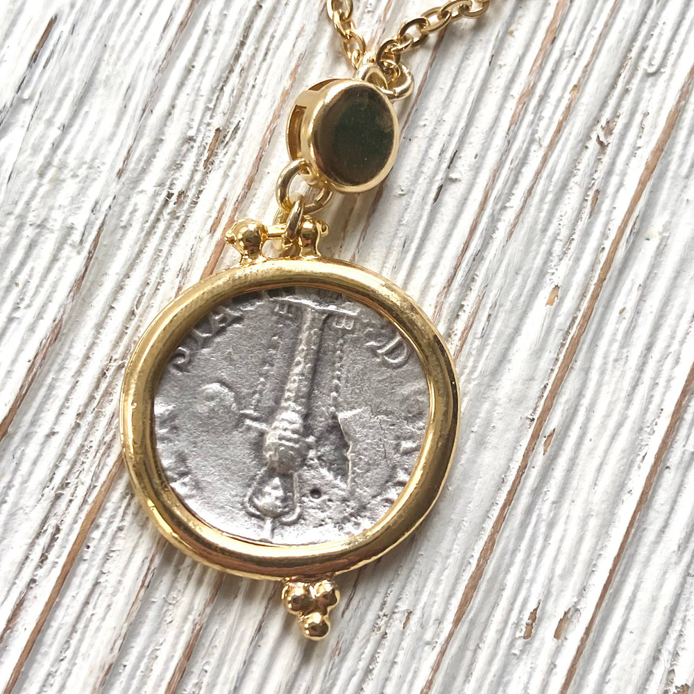 Greek coin necklace boutique