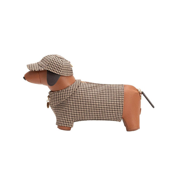 Haute Dog Houndstooth Crossbody Bag