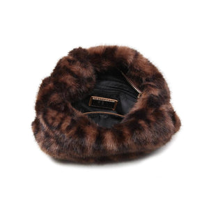 Monica - Faux Fur Crossbody: Leopard