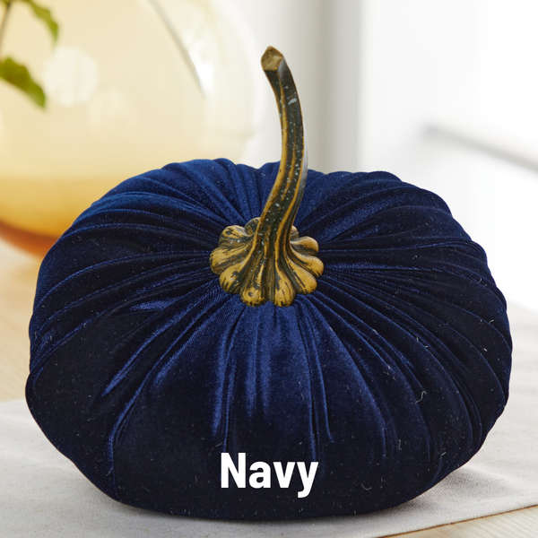 Velvet Pumpkin | Fall Accent & Thoughtful Gift - XL