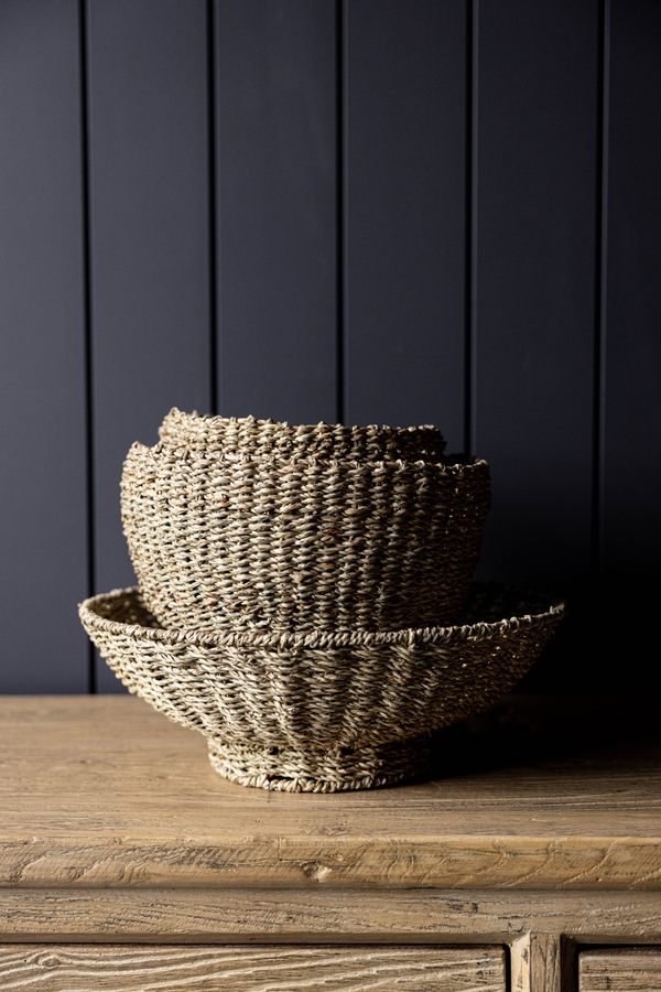 Woven Seagrass Bowl: Medium