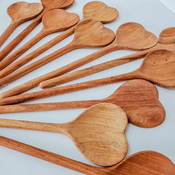 I Love You, Mom Wooden Heart Spoon