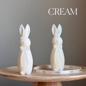 Handmade Easter Bunny Soy Candle: Spring Home Decor: Mellow