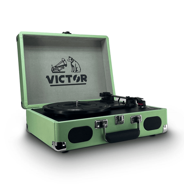 Victor Metro Plus Portable Dual Bluetooth Suitcase Turntable: RWB Union Jack