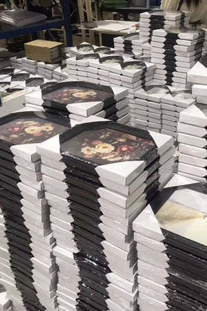 Antique Beach Walk | French Brass Inspired Gold Mould Framed Art: 8 x 10