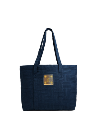 Upcycled Terry Cloth Tote Bag: Ivory