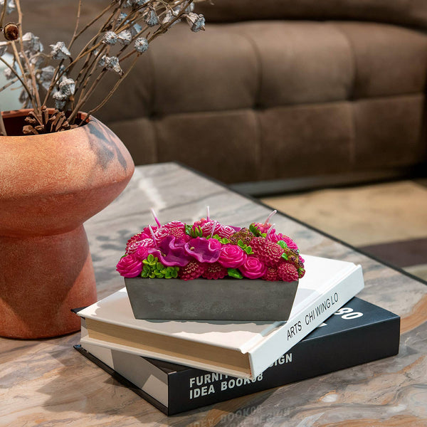 Flower Arrangement Candle