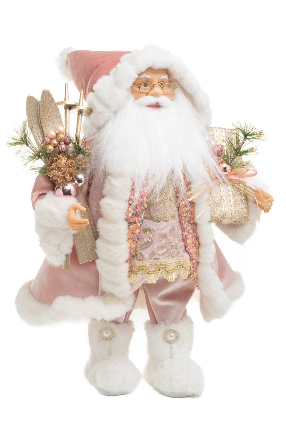 Blush Christmas Wishes Santa | 19″