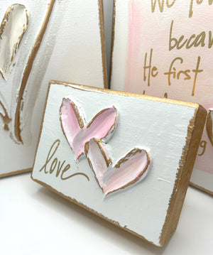 Two hearts become one | Valentines love wedding: White/ivory/pearl / Love