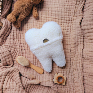 Tooth-Shaped Tooth Fairy Pillow Pouch