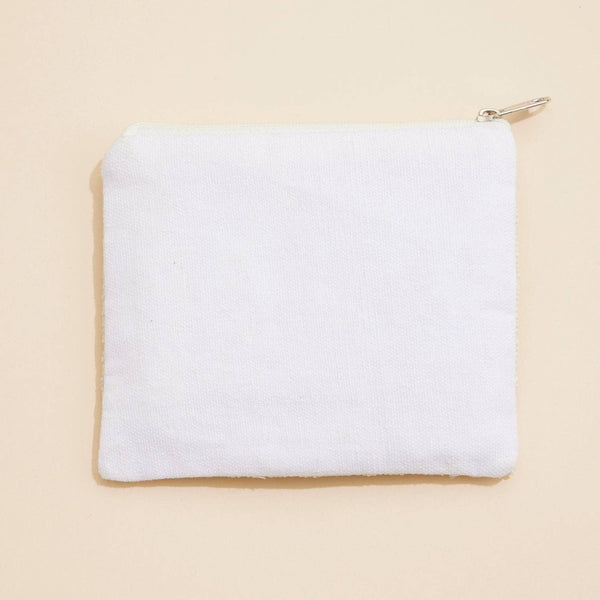 Christmas Santa Paws Seed Beaded Coin Pouch