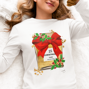 Christmas Perfume red Bow Tank Top T back