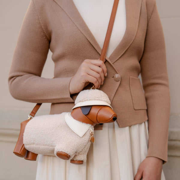 Dachshund Days Sherpa Crossbody Bag