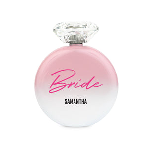 Shimmer Stainless Steel Hip Flask - Bride