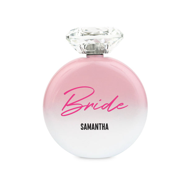 Shimmer Stainless Steel Hip Flask - Bride