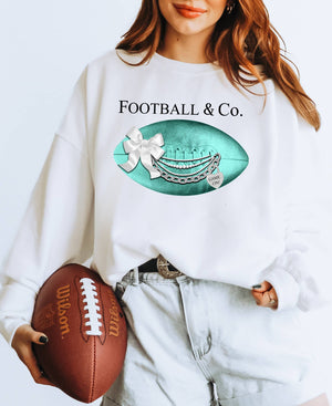 Football & Co. Graphic Cropped Hoodie