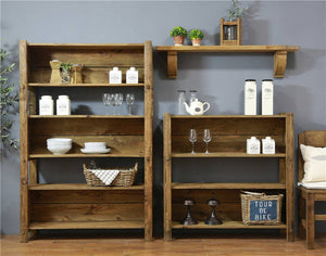 Reclaimed Pine Open Self Cabinet, 41 in