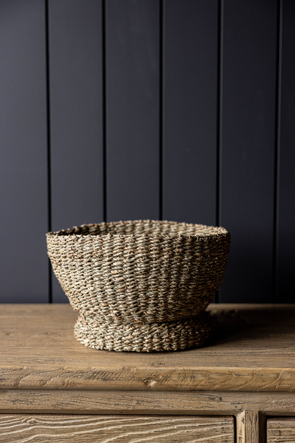 Woven Seagrass Bowl: Medium
