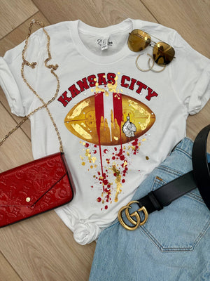 Football Drip Buffalo Bills Football graphic Cropped Hoodie