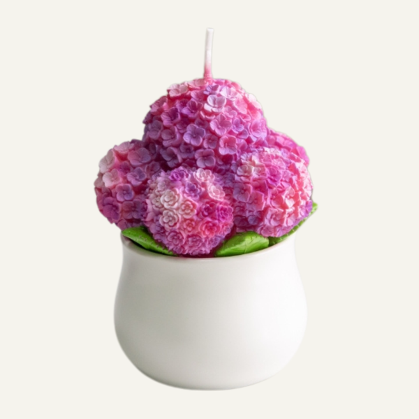 Hydrangea Candle (Pink/Purple)
