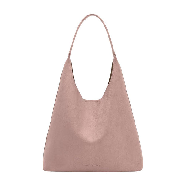 Eunice Mauve Vegan Suede Tote Bag