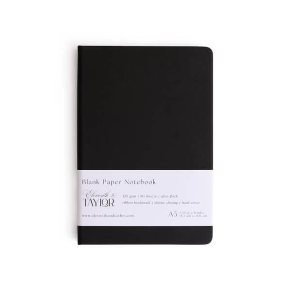 160 Page A5 Blank Journals: 120 GSM Thick Blank Card Stock: Muted melon