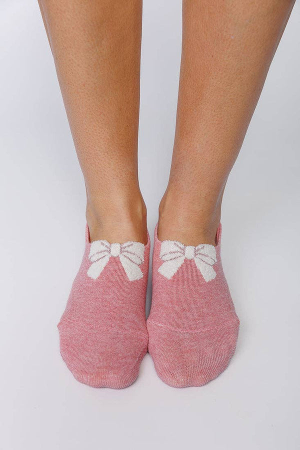 BOW BLISS NO-SHOW SOCKS: Navy