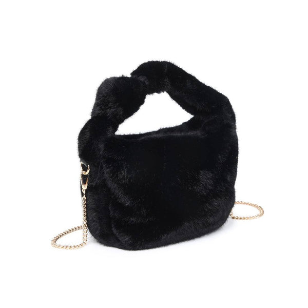 Monica - Faux Fur Crossbody: Leopard