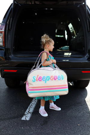 Duffle Bag - Sleepover (Cream Stripe)