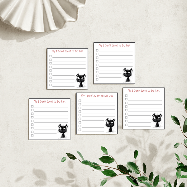 I Don't Want To Do List: 50 Sheet Post-It Note Notepad