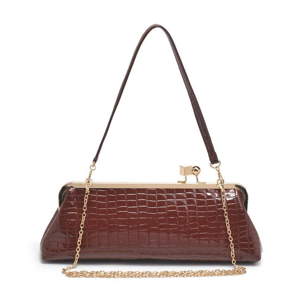 Piper Clutch: Chocolate
