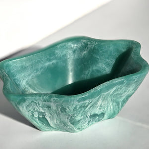 Organic Shape Resin Bowl - Entryway Catchall - Medium Size: Tiger