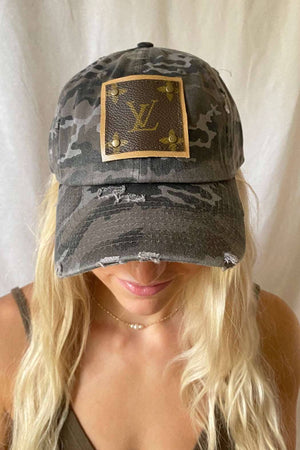 Louis Vuitton Camo Baseball Cap – Upcycled Authentic Patch