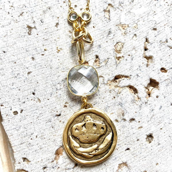 Queen bee necklace boutique salon bee jewelry designer