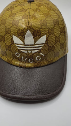 Gucci/Adidas GG leather hat