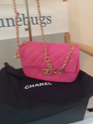 Chanel Mini Matelasse 2way Pink Heart leather GHW