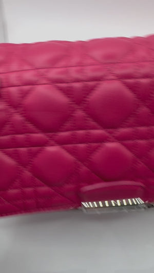 Dior Miss Dior Medium Pink Cannage quilted shoulder bag with SHW 2013