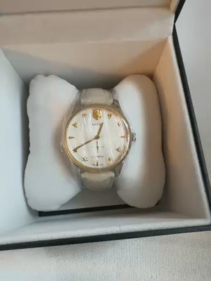 Gucci G Timeless Watch white & gold