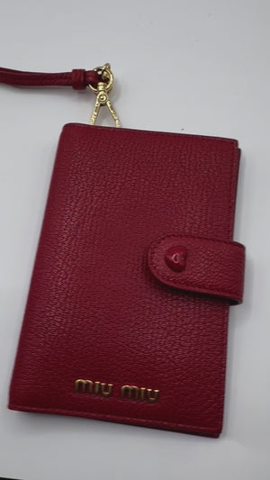Miu Miu Card Holder on leather strap