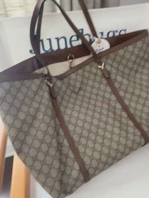 Gucci Beige/Brown GG Supreme Canvas Medium Nice Tote