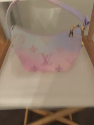 LOUIS VUITTON Monogram Giant Spring In The City Marshmallow Hobo PM Sunrise Past