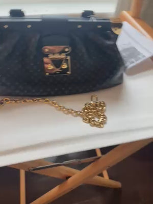 LOUIS VUITTON
*Like New & Rare* Black Monogram 2way Clutch Chain Shoulder Bag