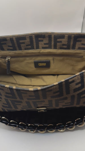 Fendi FF Zucca Mia Canvas with braided strap