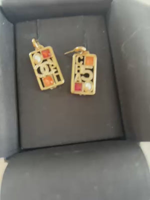Chanel #5 CC earrings